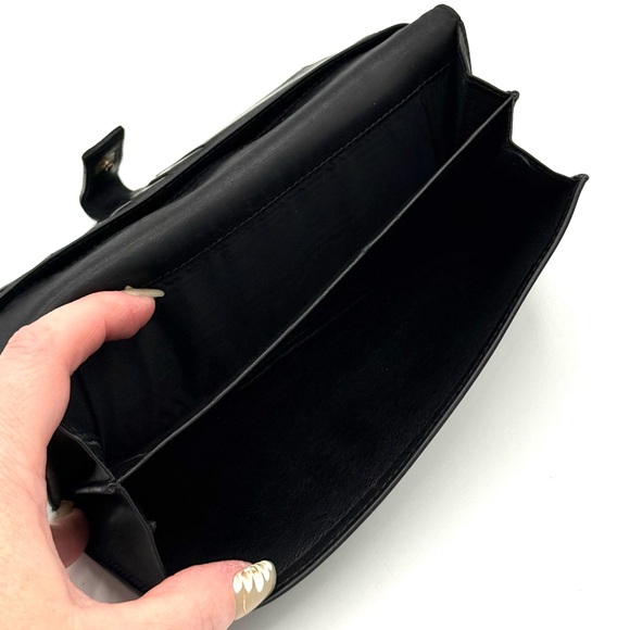 Gucci GG Canvas Black Leather Continental Wallet ✔️Authentic G Buckle - Picture 6 of 15